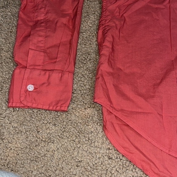 Frank & Eileen Eileen Relaxed Button-Up Featherweight Rust Sienna XS - Picture 3 of 8